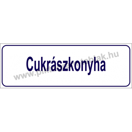 Cukrászkonyha HACCP tábla