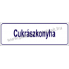 Cukrászkonyha HACCP tábla