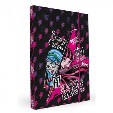 Füzetbox A/4 30 mm gerinccel jumbo Monster High