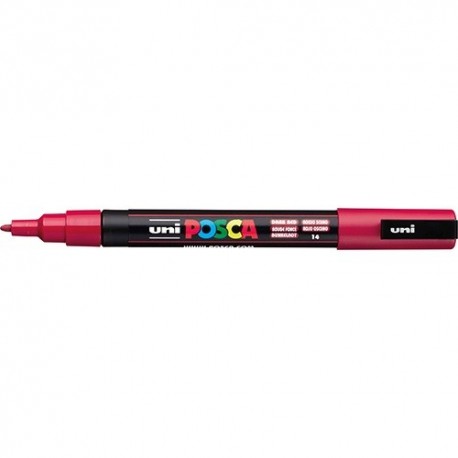 Marker Uni dekor Posca PC-3M Sötét piros 0,9-1,3 mm